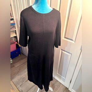 Lands' End Black Sweater Dress